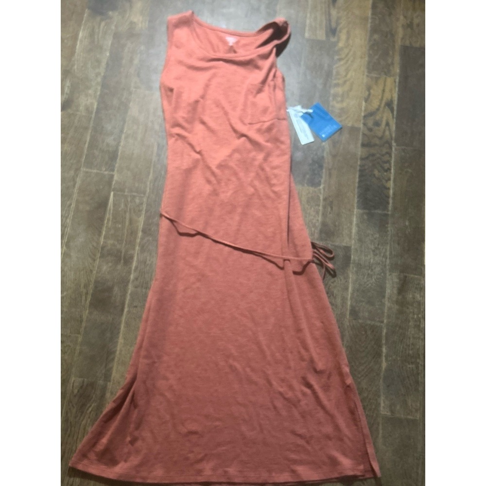 Market & Spruce Stitch‎ Fix Rayann Sleeveless Midi Dress Burnt Orange XL P NWT